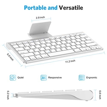 OMOTON Bluetooth Keyboard with Sliding Stand for iPhones