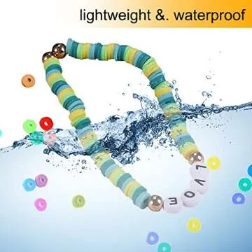 MIIIM 3600 PCS 10 Strands Polymer Clay Beads for Jewelry Making, Vinyl Heishi Beads 6mm for Surfer Bracelets Necklace Making (Memory)