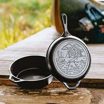 Lodge Cast Iron Combo Cooker 3.2 Quart for Adventurers