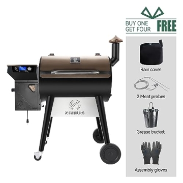Wood Pellet Grill Smoker with PID Controller 7002C