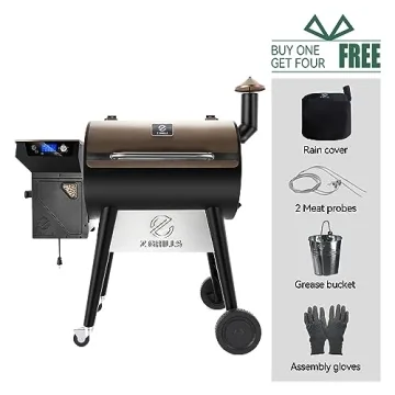 Wood Pellet Grill Smoker with PID Controller 7002C
