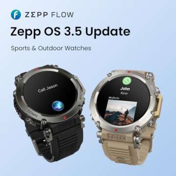 Amazfit T-Rex Ultra Tactical Smart Watch for Men 47mm, Military-Grade Sports Watch, Dual-Band GPS, 2...