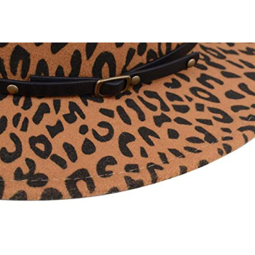 Leopard Printed Fedora Hat for Fashion Lovers