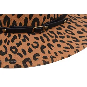 Leopard Printed Fedora Hat for Fashion Lovers