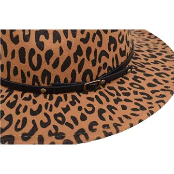Leopard Printed Fedora Hat for Fashion Lovers