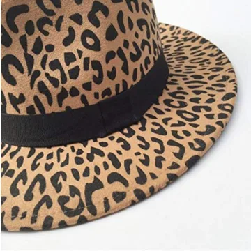 Leopard Printed Fedora Hat for Fashion Lovers
