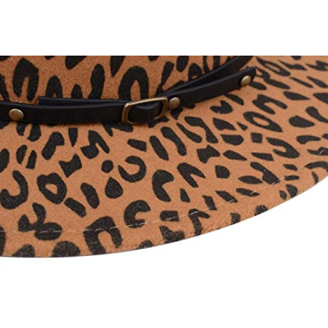 Leopard Printed Fedora Hat for Fashion Lovers