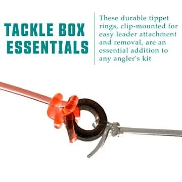 Nirvana Premium Fly Fishing Tippet Rings - 25 Rings on a Clip - Made in Japan (2mm)