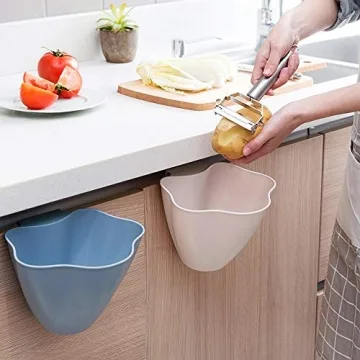 KUJOBUY Kitchen Tools & Gadgets - Kitchen Cabinet Door Hanging Trash Garbage Bin Rubbish Container - Suspension Tripe Threshold Suspended Junk Doorway Dangling Supported Scrap - 1PCs