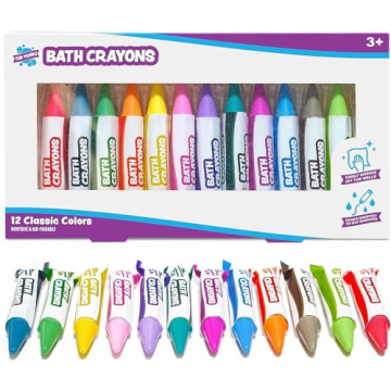 Vibrant Tub Works® Bath Crayons for Endless Bathtime Fun