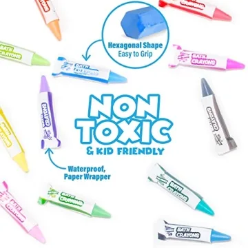 Vibrant Tub Works® Bath Crayons for Endless Bathtime Fun