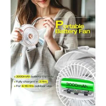 Misting Baby Stroller Fan - Portable, Safe & Versatile Cooling Solution