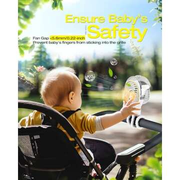 Misting Baby Stroller Fan - Portable, Safe & Versatile Cooling Solution