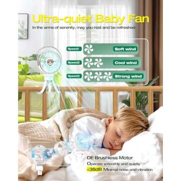 Misting Baby Stroller Fan - Portable, Safe & Versatile Cooling Solution