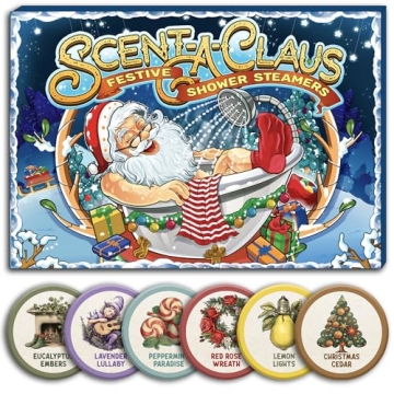 Shower Steamers Christmas Stocking Stuffers for Women - Scent-A-Claus Christmas Gifts Box - Set of 6...