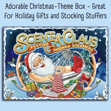 Shower Steamers Christmas Stocking Stuffers for Women - Scent-A-Claus Christmas Gifts Box - Set of 6 Holiday Theme Flavors. Mom Gifts for Her 2024. White Elephant Wife Girlfriend Teen Girls Teenagers