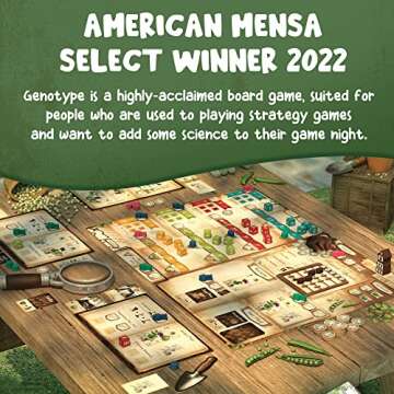 Genotype: Mensa Award Winning Genetics Board Game about Mendel's Pea Plants