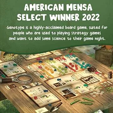 Genotype: Mensa Award Winning Genetics Board Game about Mendel's Pea Plants