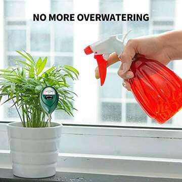 IUSEIT Soil Moisture Meter,Soil Hygrometer for Plants, Soil Water Gauge Meter Indoor Outdoor, Soil Moisture Sensor for Garden, Lawn, Farm Plants Care(Green)