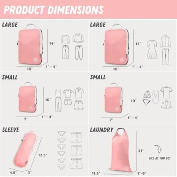 Compression Packing Cubes for Convenient Travel Gear