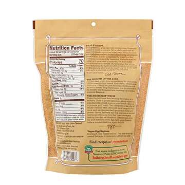 Bob's Red Mill Organic Golden Flaxseed Meal - Non GMO, Vegan, Gluten Free, 16oz (Pack of 1)