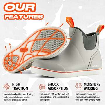 Shop HISEA Women's Waterproof Ankle Rain Boots - Comfort & Style