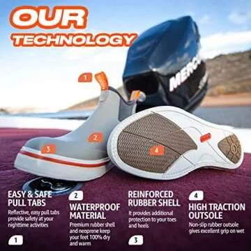 Shop HISEA Women's Waterproof Ankle Rain Boots - Comfort & Style