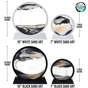 A Mindful Office Moving Sand Art Decor for Relaxation