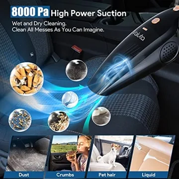 High-Power Car Vacuum Cleaner with HEPA Filter & Cord