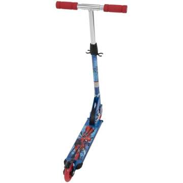 Huffy Marvel Spider-Man Electro-Light Inline Scooter for Kids, Blue