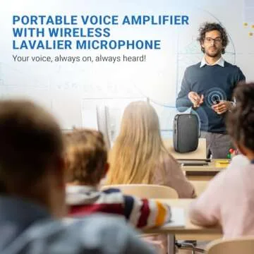 Wireless Voice Amplifier with Bluetooth for Teachers