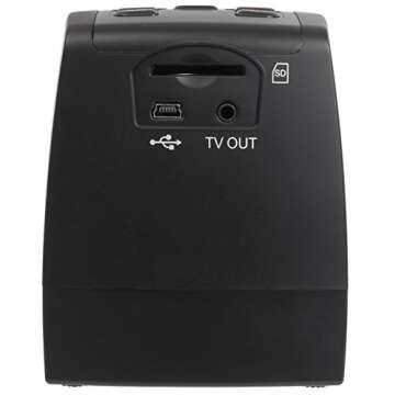 Jumbl High-Resolution 22MP All-In-1 Film & Slide Scanner w/ Color LCD - for 35mm Negative & Slides, 110, 126, & Super 8 Films - w/ Speed-Load Adapters