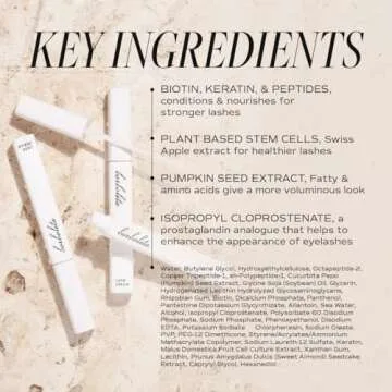 Borboleta Lash Serum - Eyelash Serum for Longer, Thicker, and Fuller Looking Eyelashes, Eyelash Enhancing Serum - (Sample Size, 1 Month Supply)