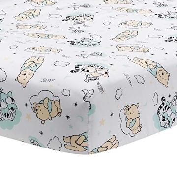 Cozy Winnie the Pooh Fitted Crib Sheet for Babies
