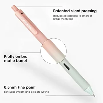 Smooth Gradient Gel Ink Pens for Writing and Note Taking