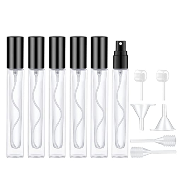 Lil Ray 10ml Perfume Atomizer for Men & Women. Refillable Glass Spray Bottle. Portable Fragrance Bot...