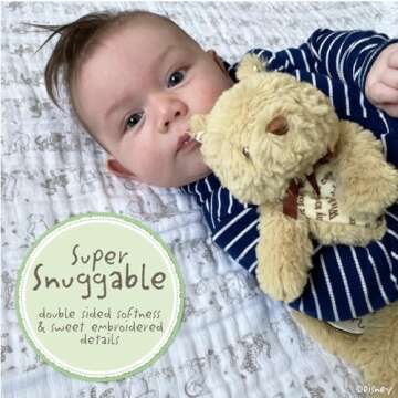 KIDS PREFERRED Disney Baby Classic Winnie The Pooh Lovey Security Blanket