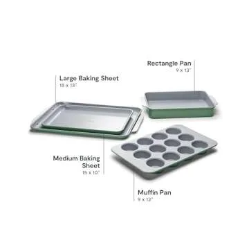 Caraway Nonstick Ceramic Bakeware Set for Effortless Baking