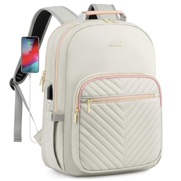 LOVEVOOK Laptop Backpack Purse for Women, Work Travel Computer Bags, College School Backpack for Stu...