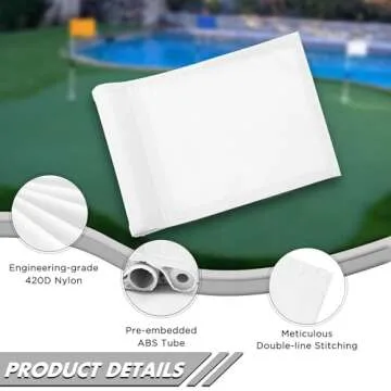 KINGTOP Miniature Golf Flagstick, Practice Putting Green Flags for Yard, Chipping Golf Pin Flag Hole Cup Set, Portable 2-Section Design, Blank White Flags, 3ft Flagpole, Indoor | Outdoor, 4-Pack