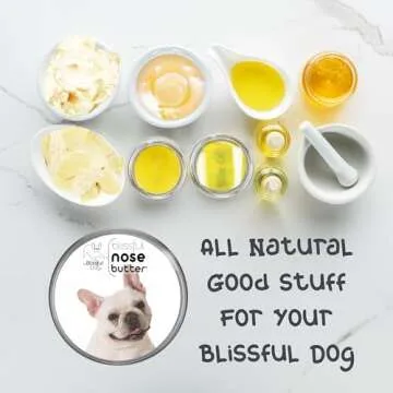 The Blissful Dog Cream French Bulldog Nose Butter, Versatile Dog Nose Balm to Reduce Dryness, Handcr...