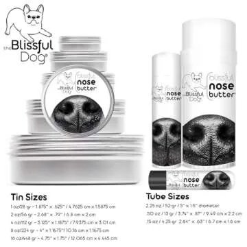 The Blissful Dog Cream French Bulldog Nose Butter, Versatile Dog Nose Balm to Reduce Dryness, Handcrafted Moisturizer, Easy-to-Apply, Unscented, 1 oz.