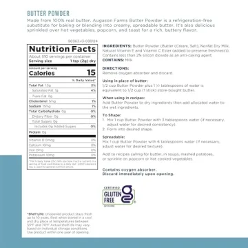 Augason Farms Butter Powder - 2 lbs No. 10 Can