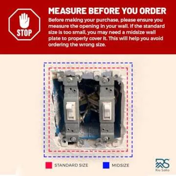 Rio Salto BRASS Metal Toggle Switch Gold Outlet Cover or Light Switch Cover Wall Plate STANDARD SIZE Wall Single Wallplate Covers 1 Gang Brushed Brass Togle Switch 1-Gang 10-Pack