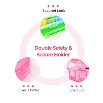 AMOOS Large Capacity Pill Organizer for Daily Use