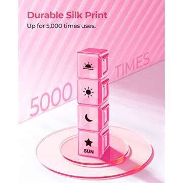 AMOOS Large Capacity Pill Organizer for Daily Use