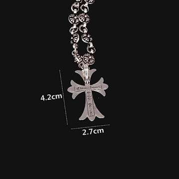 hwojjha 925 Silver Cross Necklace with Pearl Pendant