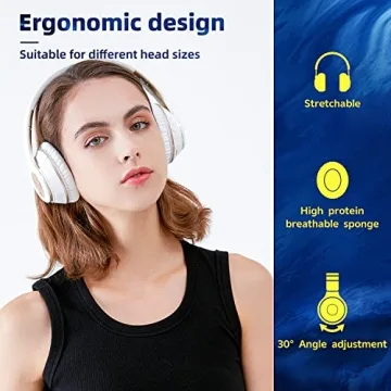 Riwbox TX8 Bluetooth Headphones with Touch Control and Mic