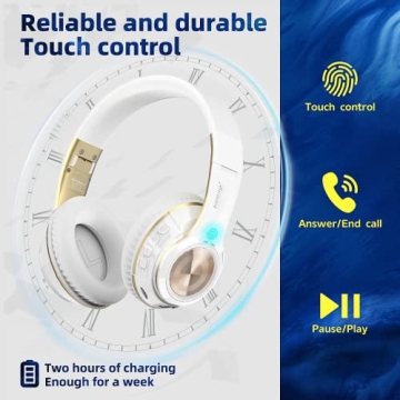 Riwbox TX8 Bluetooth Headphones with Touch Control and Mic