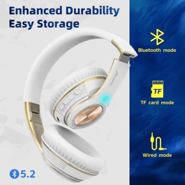 Riwbox TX8 Bluetooth Headphones with Touch Control and Mic